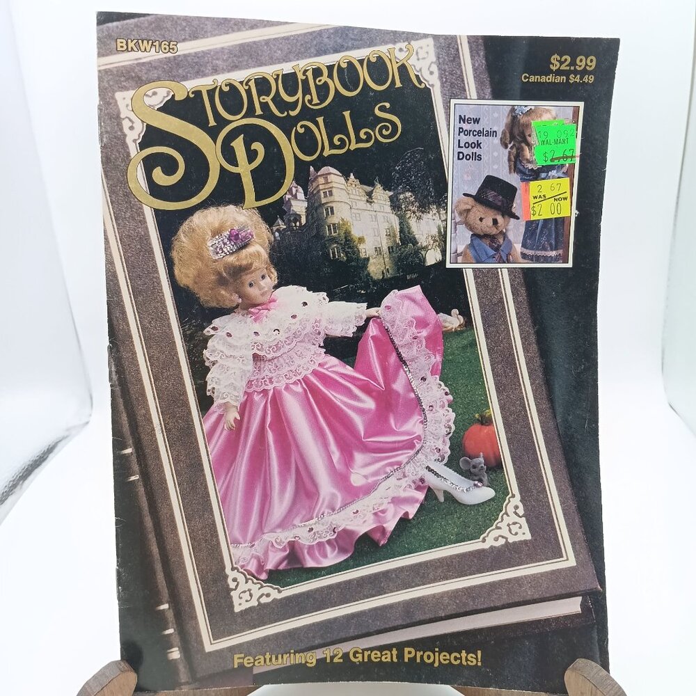 Vintage Doll Craft Patterns, Storybook Dolls BKW165, Wang 1991